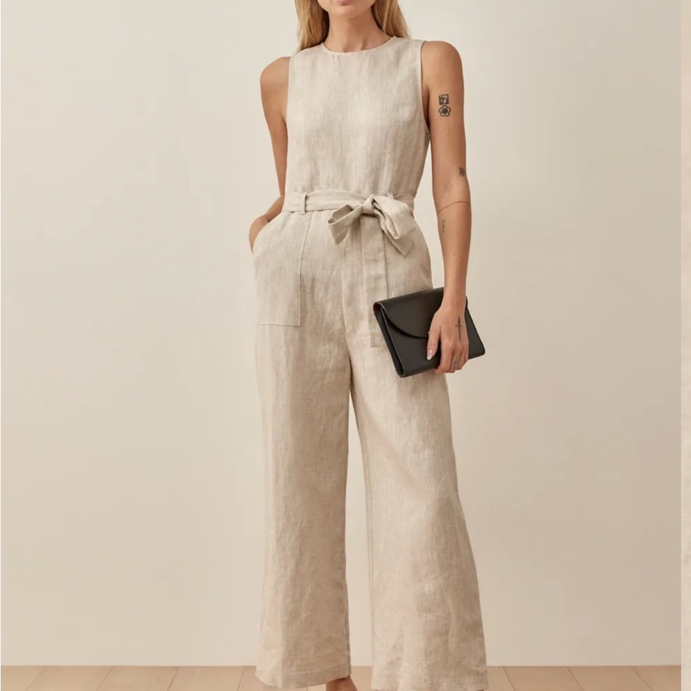 The Reformation Linen Jumpsuit